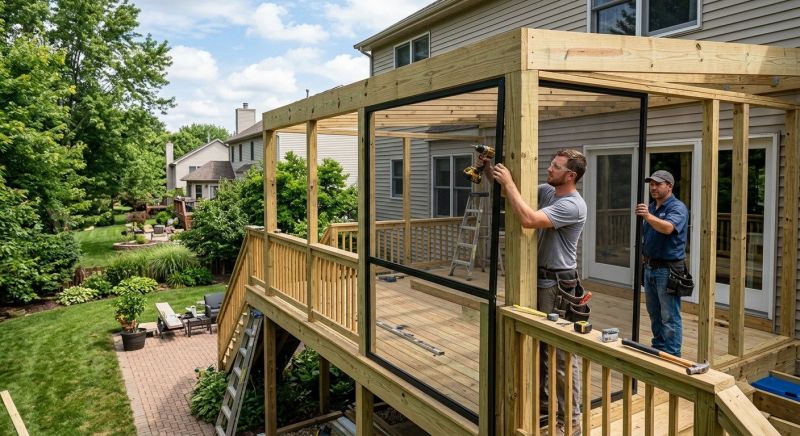 Deck Enclosure Construction in Longmont, CO