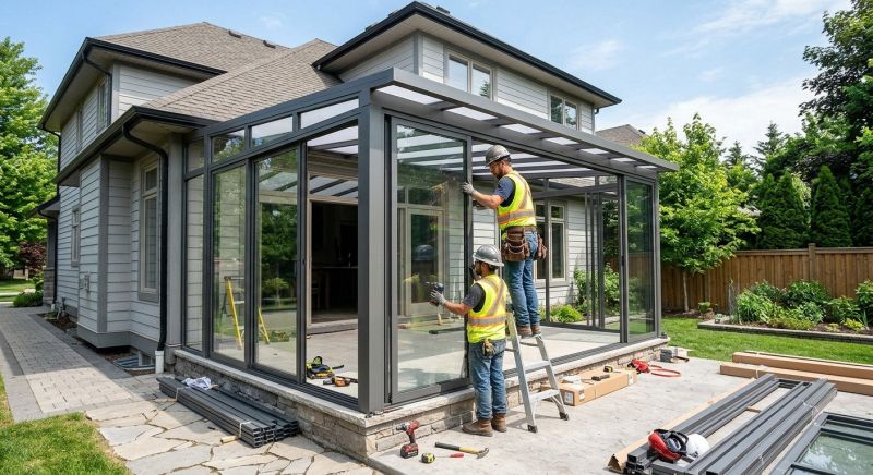 Enclosed Patio Installation in Dallas, TX