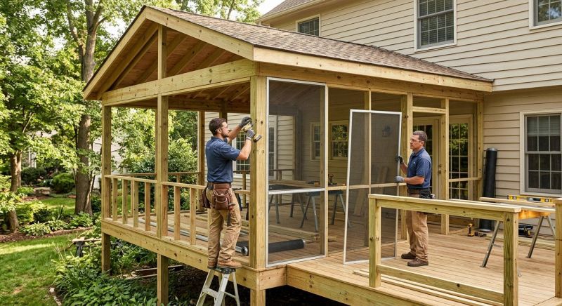 Enclosed Porch Construction in Asheville, NC