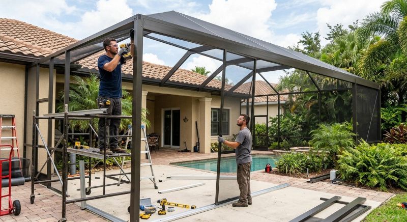Lanai Enclosure Installation in Knoxville, TN