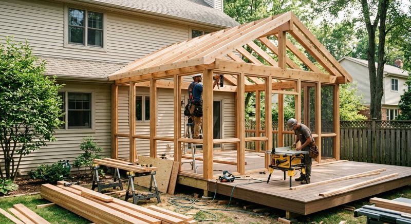 Deck Enclosure Installation in Dallas, TX